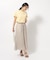 【無理せずキレイ】ロングシーズン活躍 サテンフレア ワイドスカーチョ