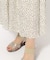 【無理せずキレイ】ロングシーズン活躍 サテンフレア ワイドスカーチョ