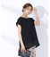 異素材切替ペプラムTシャツ