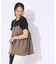 【2点セット】着回しを楽しめる ふくれジャカードキャミ＋Tシャツ