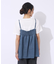 【2点セット】着回しを楽しめる ふくれジャカードキャミ＋Tシャツ