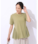 【自然にウエストカバー】インせず決まる サイドチュール切替Tシャツ