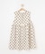 【100-140cm/プチセレ】フロッキードットワンピース
