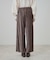 【S-LL】クラッシュベロア調 ランダムプリーツ イージーパンツ
