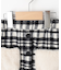 【110-140cm】ファーポケットチェック台形スカート