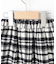 【110-140cm】ファーポケットチェック台形スカート