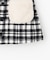 【110-140cm】ファーポケットチェック台形スカート