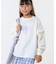 【130-150cm/洗える/姉妹リンク可】お袖フリルがアクセント アソートプリントスウェット