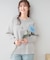 【S-LL/洗える】スウェットライク オーバーサイズニット