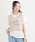【2点セット】メッシュニットベスト×ロゴTシャツセット