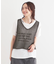 【2点セット】メッシュニットベスト×ロゴTシャツセット
