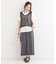 【2点セット】メッシュニットベスト×ロゴTシャツセット