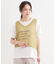 【2点セット】メッシュニットベスト×ロゴTシャツセット