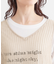 【2点セット】メッシュニットベスト×ロゴTシャツセット