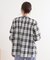 【S-LL】チェック柄シャーリングシャツ