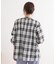 【S-LL】チェック柄シャーリングシャツ