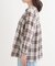 【S-LL】チェック柄シャーリングシャツ
