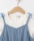 【100-150cm/2点セット】ポコポコの表面感が魅力 楊柳キャミチュニック＋Tシャツ