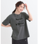【S-LL】大人のきれいめカジュアルに フロッキーロゴTシャツ