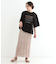 胸シャーリング ロゴTシャツ