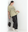 胸シャーリング ロゴTシャツ