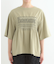 胸シャーリング ロゴTシャツ