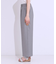 【S-LL/ひんやり】大人のきれいめスタイルに センタープレスワイドパンツ