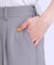 【S-LL/ひんやり】大人のきれいめスタイルに センタープレスワイドパンツ