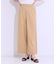 【高レビュー/S-LL/ひんやり】ゴールドパーツがアクセント ストレッチワイドパンツ