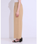 【高レビュー/S-LL/ひんやり】ゴールドパーツがアクセント ストレッチワイドパンツ