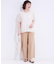 【高レビュー/S-LL/ひんやり】ゴールドパーツがアクセント ストレッチワイドパンツ