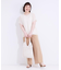 【高レビュー/S-LL/ひんやり】ゴールドパーツがアクセント ストレッチワイドパンツ