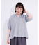 【洗える/S-LL】洗濯後しわになりにくい 5分袖スキッパーブラウス