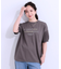 【S-LL/ひんやり/UV】こなれ感あるぷっくりラメ デザインロゴTシャツ
