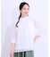 【S-LL】首元ギャザーが大人上品な シフォンブラウス