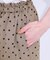 【S-LL】目を惹く柄がアクセント 麻調イージーワイドパンツ