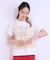 【S-LL/2点セット】大人カジュアルに レースビスチェ+プリントTシャツ