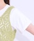 【S-LL/2点セット】大人カジュアルに レースビスチェ+プリントTシャツ