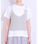 【S-LL/2点セット】ラメニットキャミ＆ロゴTシャツ