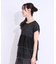 【S-LL/2点セット】程よい甘さをプラス Tシャツ＋チュールトップス