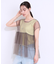 【S-LL/2点セット】程よい甘さをプラス Tシャツ＋チュールトップス