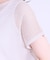 【S-LL/2点セット】程よいラメが上品 透かしニット＋タンクトップ