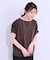 【S-LL/ひんやり/UV/プチプラ】お袖タックで好印象 デザインTシャツ