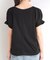 【S-LL/UV/プチプラ】お袖タックで好印象 デザインTシャツ