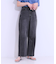 【S-LL】大人のこなれ見えスタイルに カーブデニムパンツ