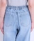 【S-LL】大人のこなれ見えスタイルに カーブデニムパンツ