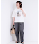 【S-LL】大人のこなれ見えスタイルに カーブデニムパンツ
