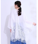 花柄レースポンチョ