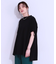ヒップが隠せる バックシャーリング チュニックTシャツ