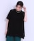 ヒップが隠せる バックシャーリング チュニックTシャツ